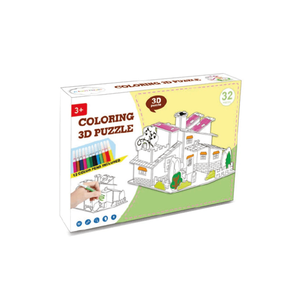 3D rompecabezas casita