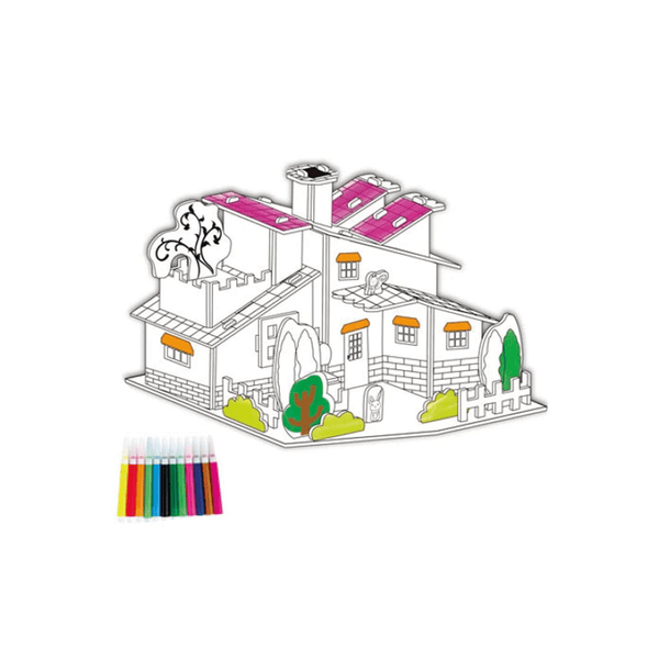 3D rompecabezas casita