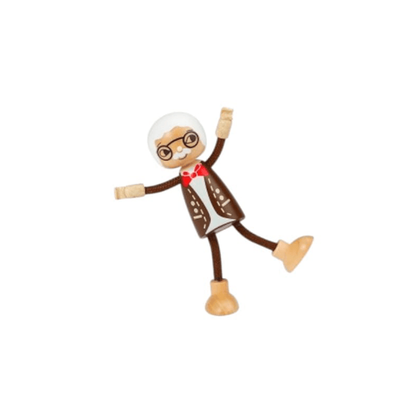 Abuelo de madera, familia moderna Hape
