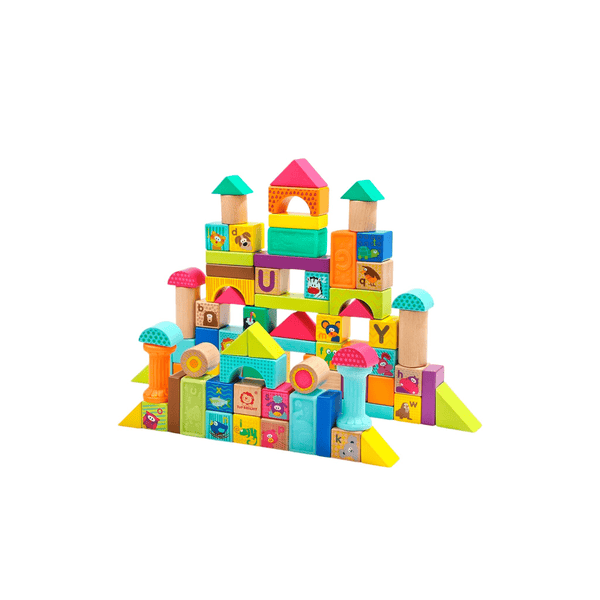 Bloques de madera y foamy