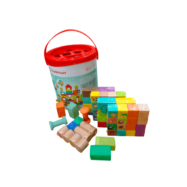 Bloques de madera y foamy