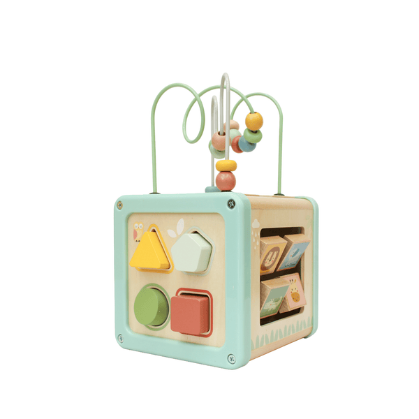 Cubo de actividades color pastel