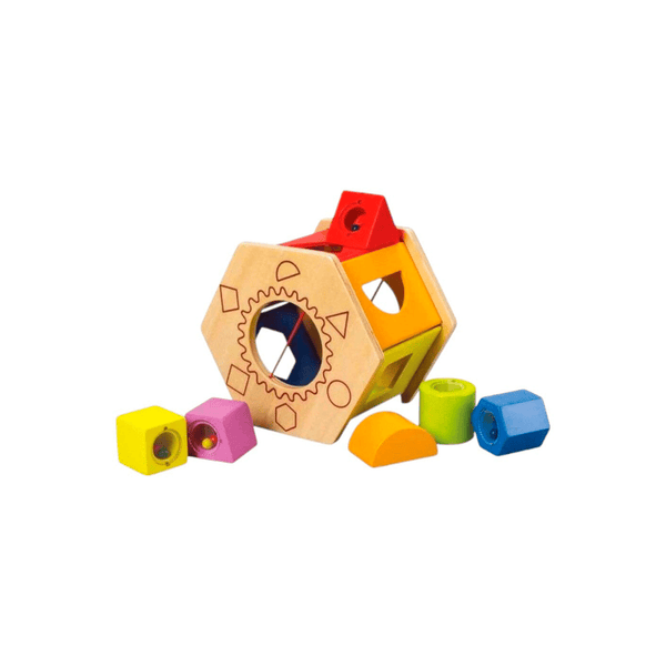 Clasificador de formas agita y combina Hape