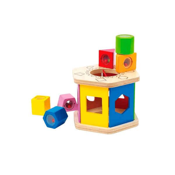 Clasificador de formas agita y combina Hape