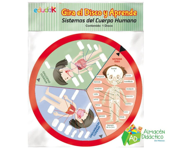 GIRA EL DISCO Y APRENDE SISTEMAS DEL CUERPO HUMANO