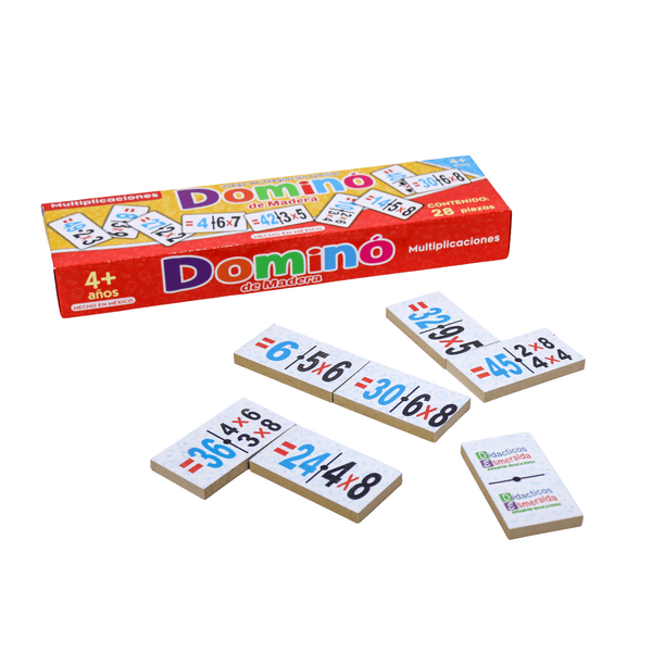 DOMINO DE LINEA MULTIPLICACIONES