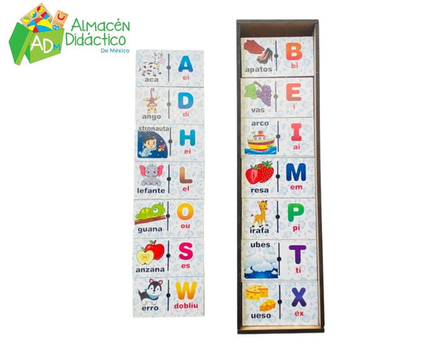 DOMINO DE LINEA ABECEDARIO