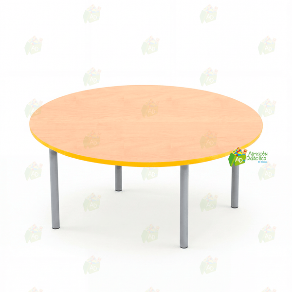 MESA JARDIN DE NIÑOS CIRCULAR COLOR NATURAL