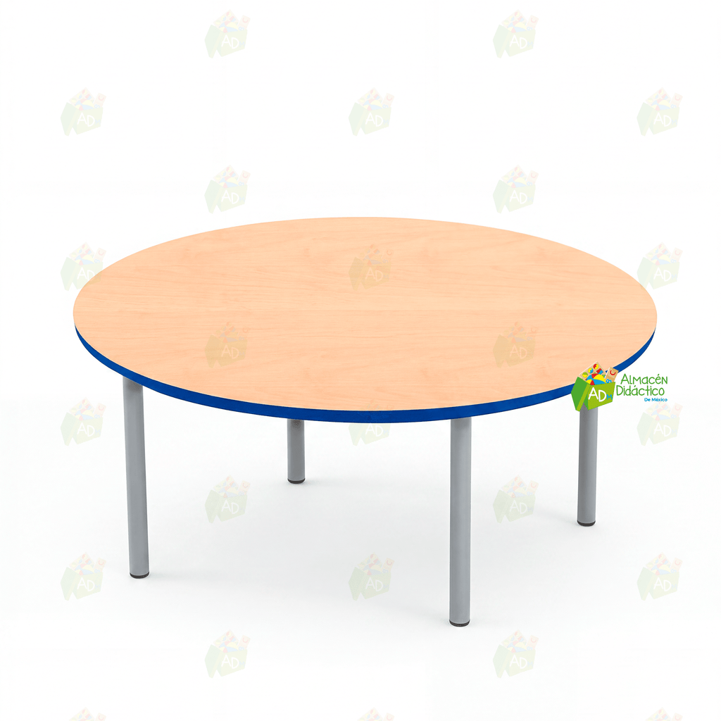 MESA JARDIN DE NIÑOS CIRCULAR COLOR NATURAL