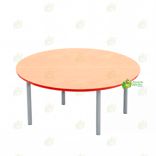 MESA JARDIN DE NIÑOS CIRCULAR COLOR NATURAL