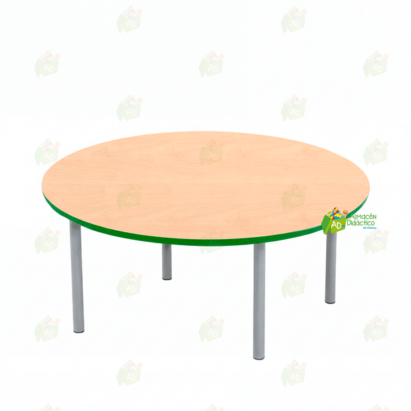 MESA JARDIN DE NIÑOS CIRCULAR COLOR NATURAL