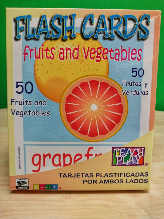 FLASH CARDS FRUITS AND VEGETABLES