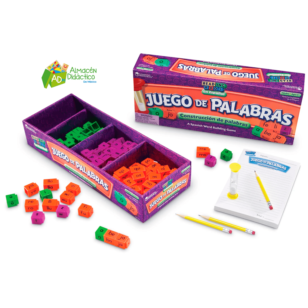 JUEGO DE PALABRAS / SPANISH READING RODS