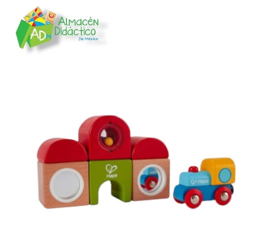 JUEGO DE BLOQUES EDIFICIO DE ESTACIÓN - HAPE -  STATION BUILDING BLOCK SET