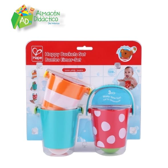 JUEGO DE CUBOS ALEGRES - HAPE- HAPPY BUCKETS SET