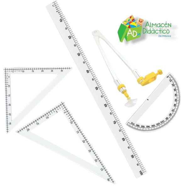 JUEGO DE GEOMETRÍA 5 PIEZAS