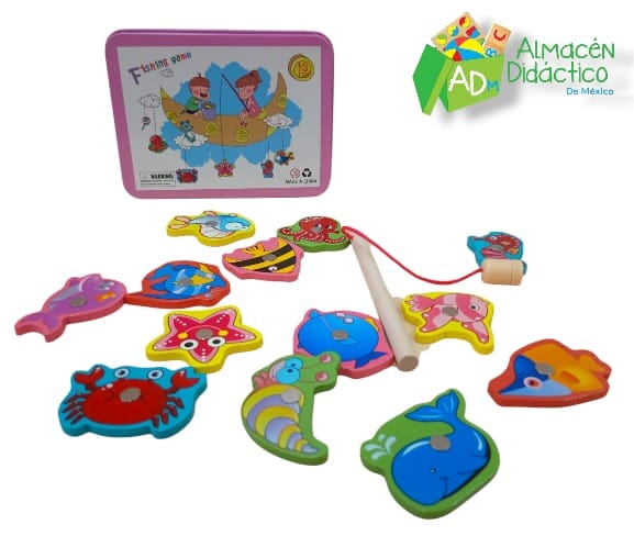 JUEGO DE PESCA PARA NIÑOS- ROSA