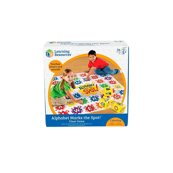 Juego del abecedario en el suelo