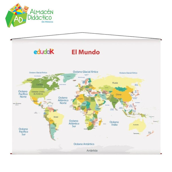 LAMINA DIDACTICA EL MUNDO (LONA)