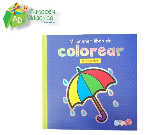 LIBRO COLOREAR Y ESCRIBIR COLOR-AZUL