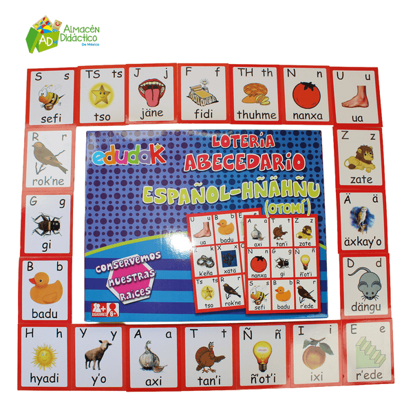LOTERÍA ABECEDARIO ESPAÑOL - HÑÄHÑU (OTOMÍ)