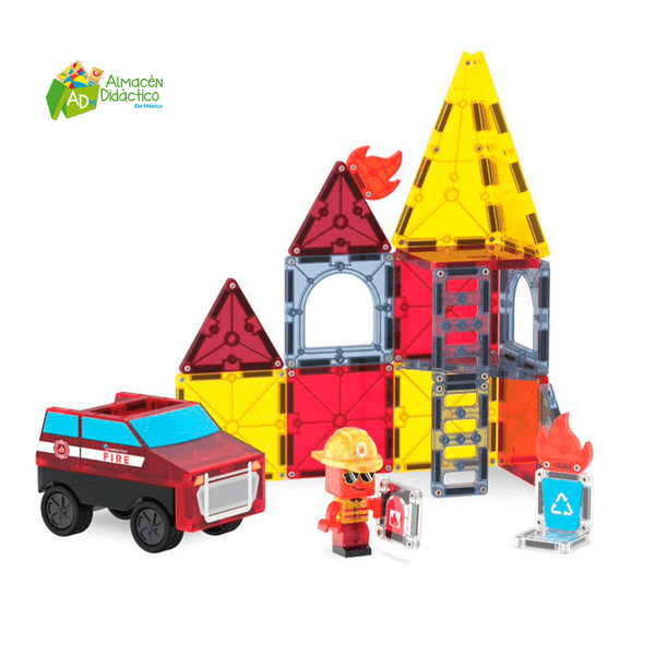 MAGNA-TILES FIRE RESCUE / RESCATE CONTRA INCENDIOS