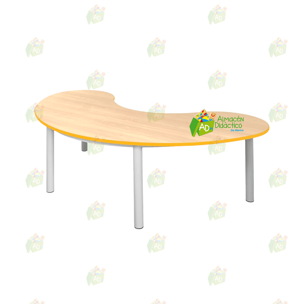 MESA MEDIA LUNA ESTRUCTURA TUBULAR (SOBRE PEDIDO)