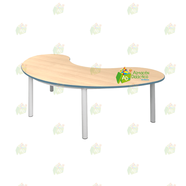 MESA MEDIA LUNA ESTRUCTURA TUBULAR (SOBRE PEDIDO)