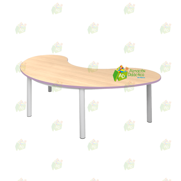 MESA MEDIA LUNA ESTRUCTURA TUBULAR (SOBRE PEDIDO)