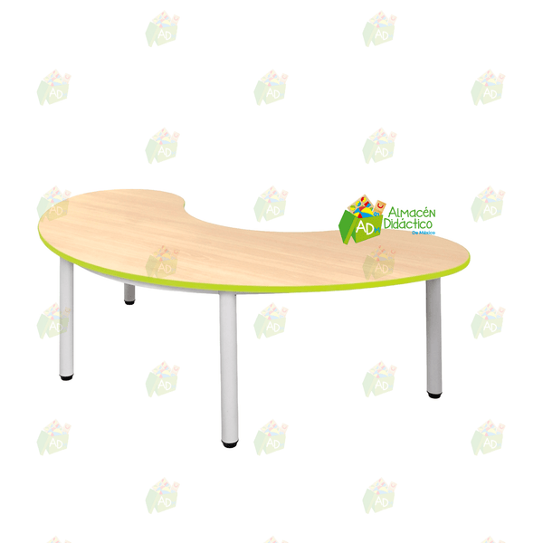 MESA MEDIA LUNA ESTRUCTURA TUBULAR (SOBRE PEDIDO)