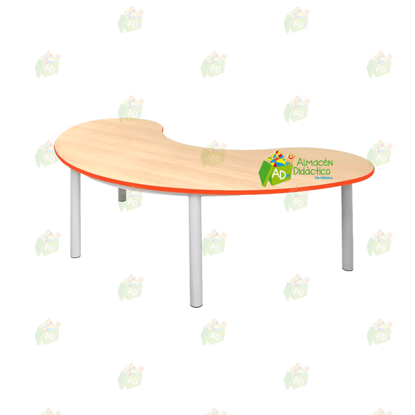 MESA MEDIA LUNA ESTRUCTURA TUBULAR (SOBRE PEDIDO)