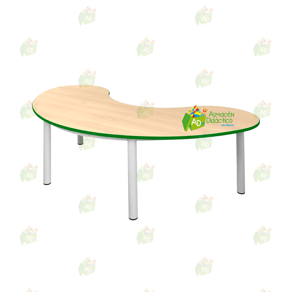 MESA MEDIA LUNA ESTRUCTURA TUBULAR (SOBRE PEDIDO)