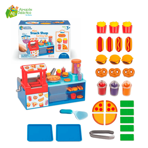 MINI SET ALMACENAMIENTO SNACKS / MINI  SNACK SHOP STORTING SET