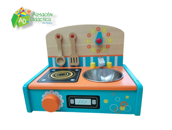 MINI COCINA CON RELOJ