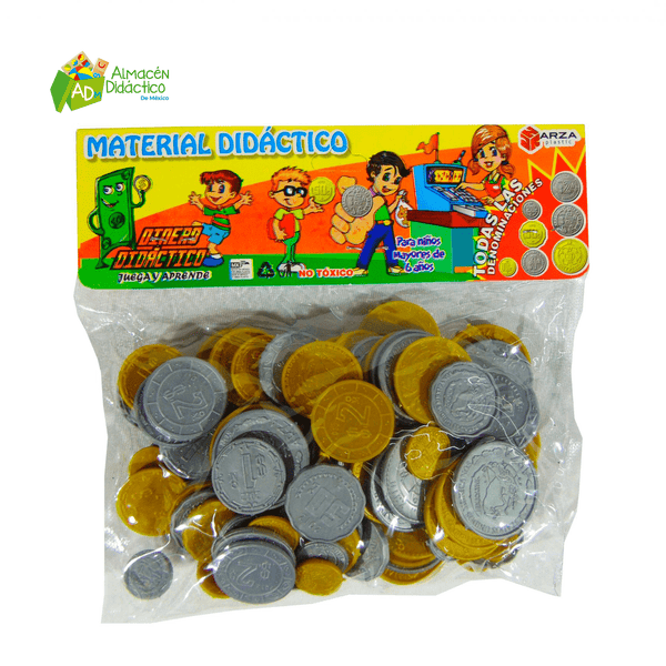 MONEDA DIDACTICA 100 PZS