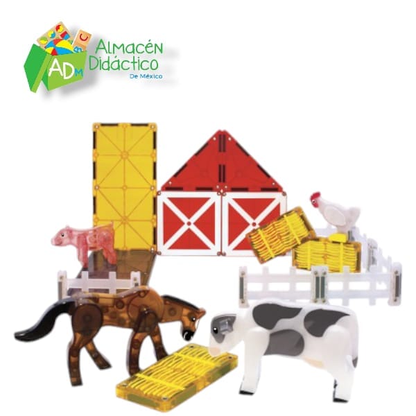 Magna Tiles de Construcción Granja para Niños