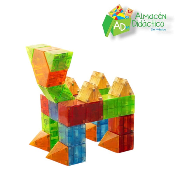 Magna Tiles de Construcción Qubix para Niños