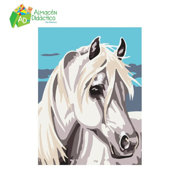 PINTA POR NUMERO - CABALLO BLANCO