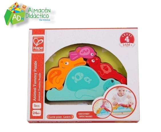 ROMPECABEZAS DE ANIMALES DURMIENTES - HAPE - SLEEPY ANIMAL PUZZLE