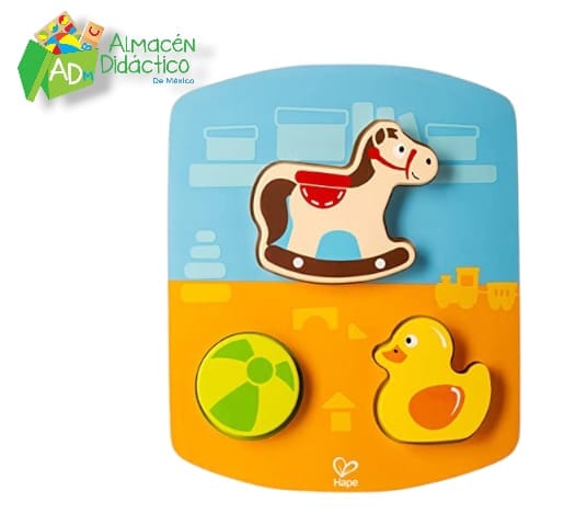 ROMPECABEZAS DE JUGUETES ROBUSTO - HAPE - CHUNKY TOY PUZZLE