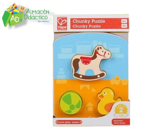 ROMPECABEZAS DE JUGUETES ROBUSTO - HAPE - CHUNKY TOY PUZZLE