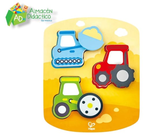 ROMPECABEZAS DINAMICO DE CONSTRUCCIÓN - HAPE  - DYNAMIC CONSTRUCTION PUZZLE