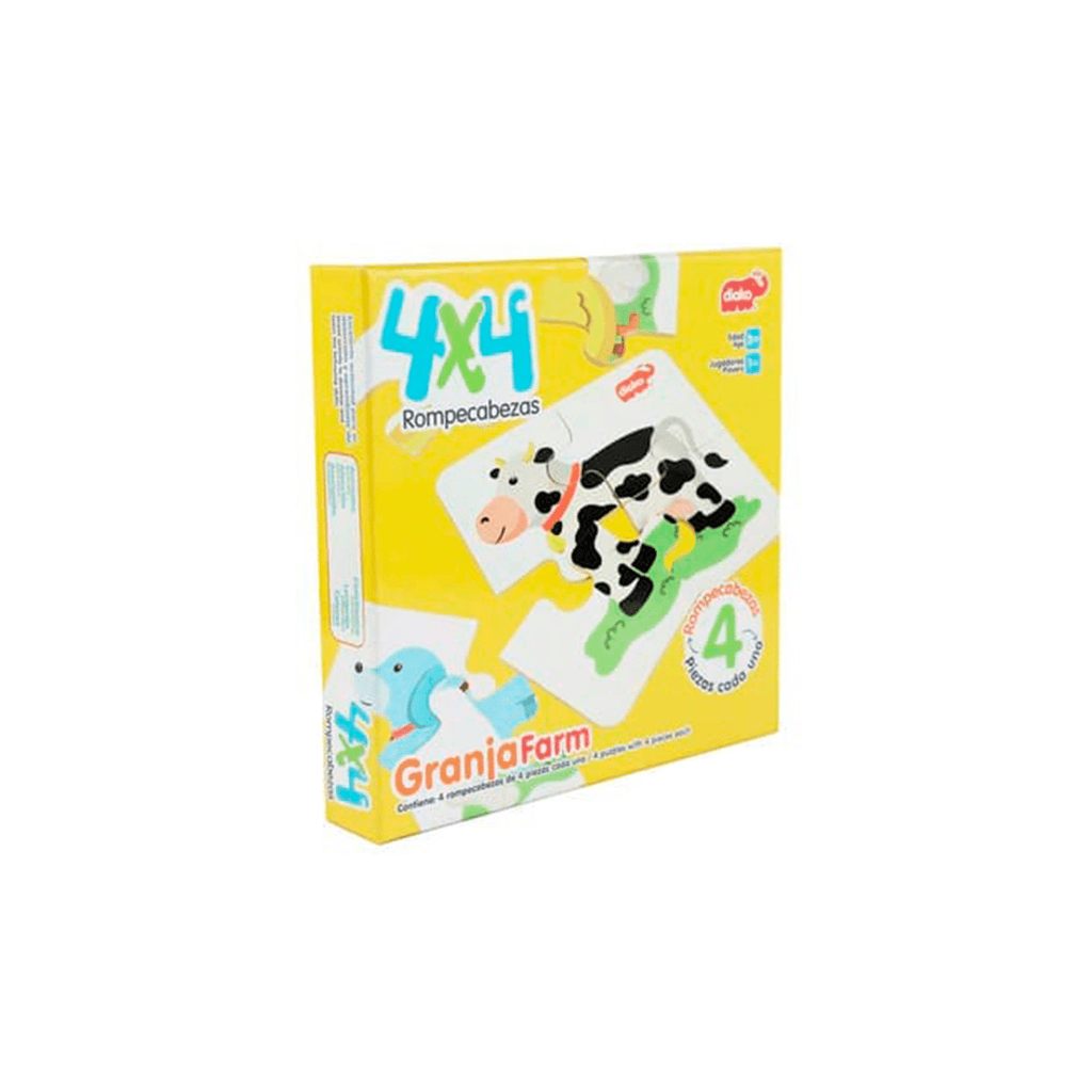 Rompecabezas de la granja 4x4