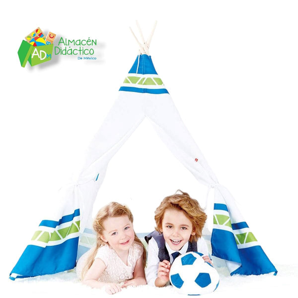 TIENDA TIPI AZUL- HAPE  - TEEPEE TENT  (BLUE)