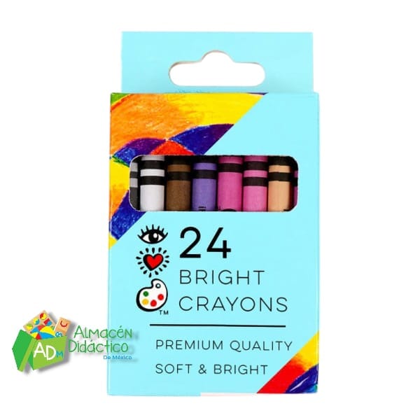 24 Crayones Brillantes