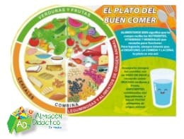 Lámina Jarra/Plato del Buen Comer