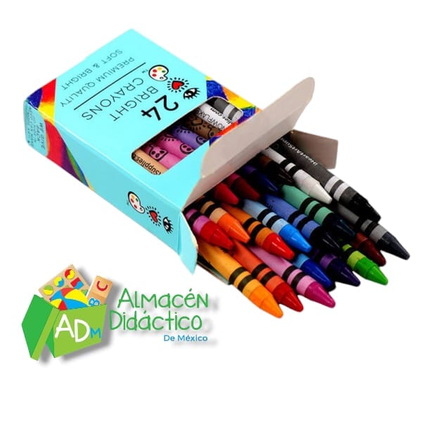 24 Crayones Brillantes