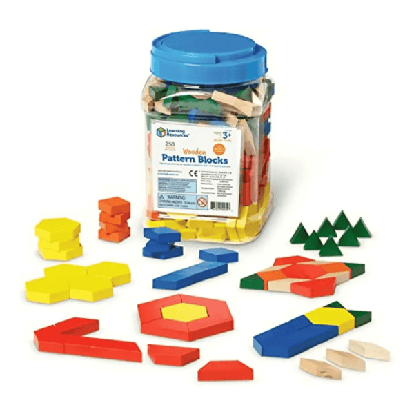 BLOQUES DE PATRONES EN MADERA 250 PZS / WOODEN PATTERN BLOCKS