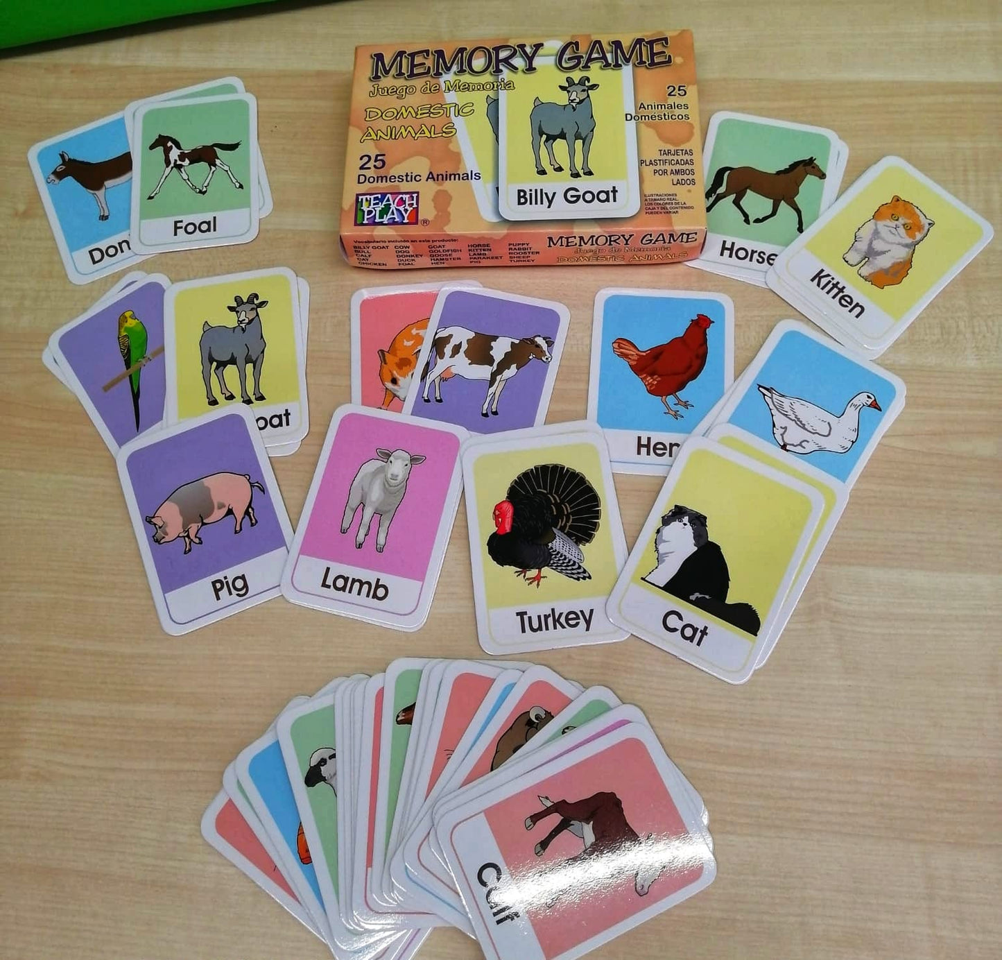 MEMORY GAME DOMESTIC ANIMALS