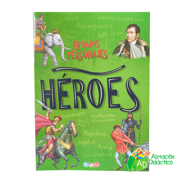 LIBRO HEROES - COLECCION GRANDES PERSONAJES